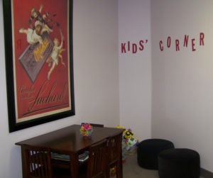 Children's play area at the offices of Jolley and Jolley